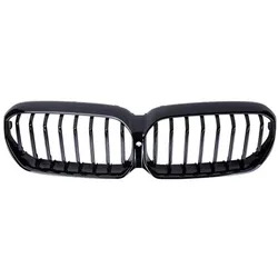 Passend für BMW 5ER G30 G31 LCI SPORT KÜHLERGRILL GLANZ SCHWARZ EINRIPPE