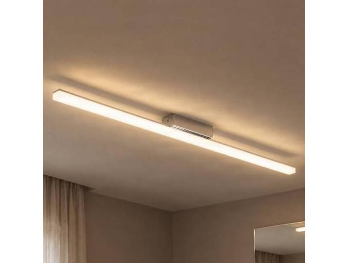 Lindby LED Deckenlampe Levke dimmbar (spritzwassergeschützt (Modern) in Weiß aus Kunststoff, Bad Deckenleuchte Lampe Badezimmerleuchte