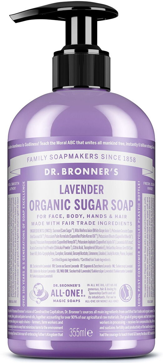 355ml DR. BRONNER'S ORGANIC SUGAR SOAP Lavender