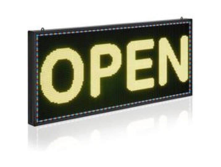 VEVOR Enseigne Lumineuse LED Programmable 99x41,2 cm, Panneau d’Affichage Numérique Couleur Pleine P6, GIF à Motifs de Texte Personnalisés, Commande Bluetooth, Information Publicitaire Publicité