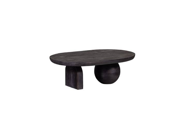 Massvier Design Couchtisch „Steppe“ 110 x 72 cm Mangoholz Schwarz De Eekhoorn