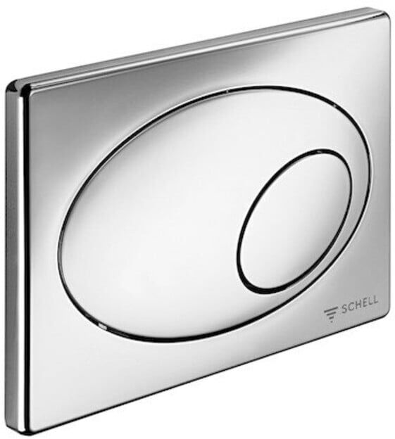 Schell Plaque de commande WC 2 volumes, commande ovale, blanc (032631299)