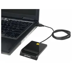 MANHATTAN Smartcard Single-Slot-Cardreader, USB-A 2.0 [Stecker]