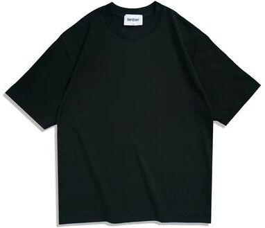 FusionFolio Oversized Summer T Shirts For Women & Men Streetwear Tees black m