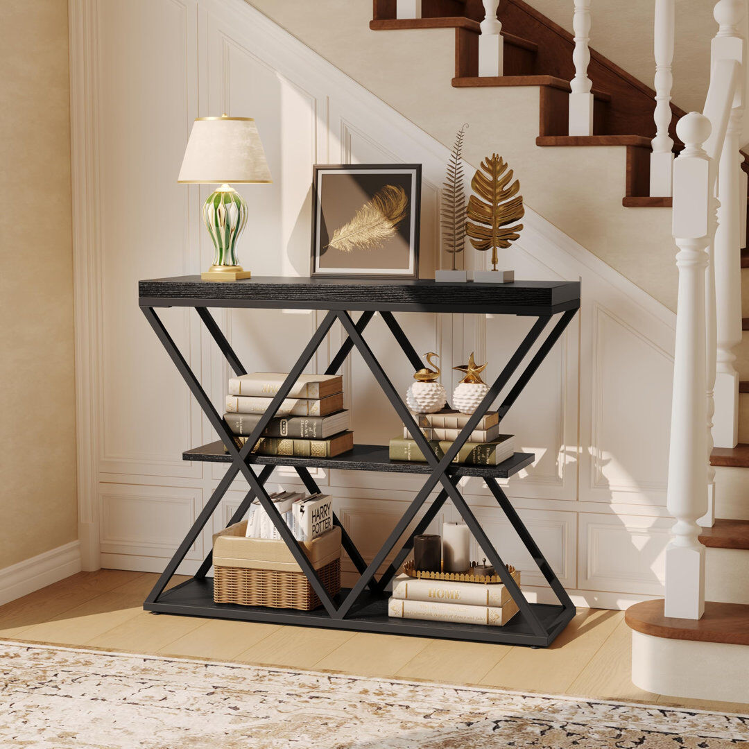 Canora Grey End Table Black 66.5cm H X 83cm W X 25cm D