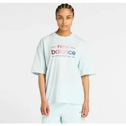NEW BALANCE Damen Shirt Reimagined Oversized T-Shirt, Größe S in Weiß 53916