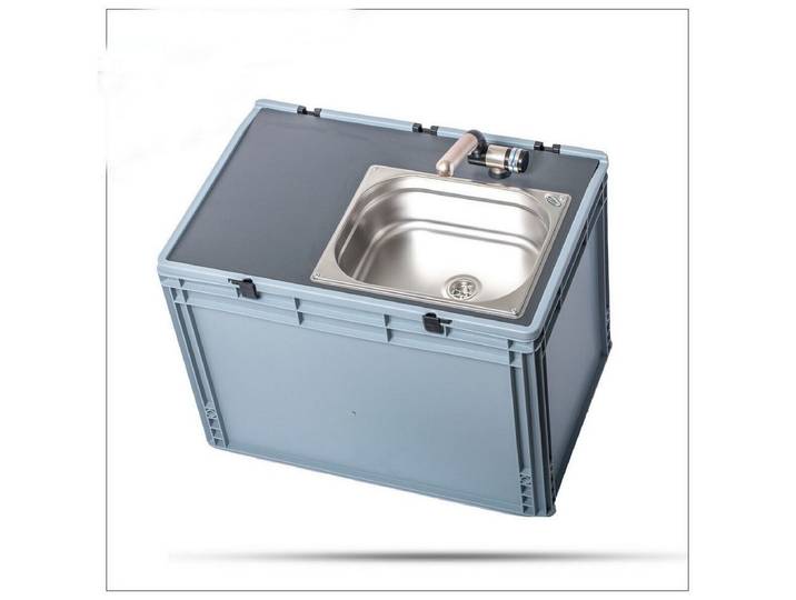ad-ideen Waschbecken 12V mobile Spüle Handwaschbecken autark Camping Gastro Markt NEU