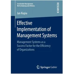Effective Implementation of Management Systems, Fachbücher von Jan Kopia