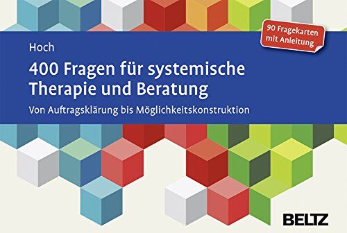 Roman Hoch - 400 Fragen für systemische Therapie und Beratung: Von Auftragsklärung bis Möglichkeitskonstruktion. 90 Fragekarten mit Anleitung.Mit 20-seitigem Booklet - Preis vom 02.10.2026 23:42:20 h