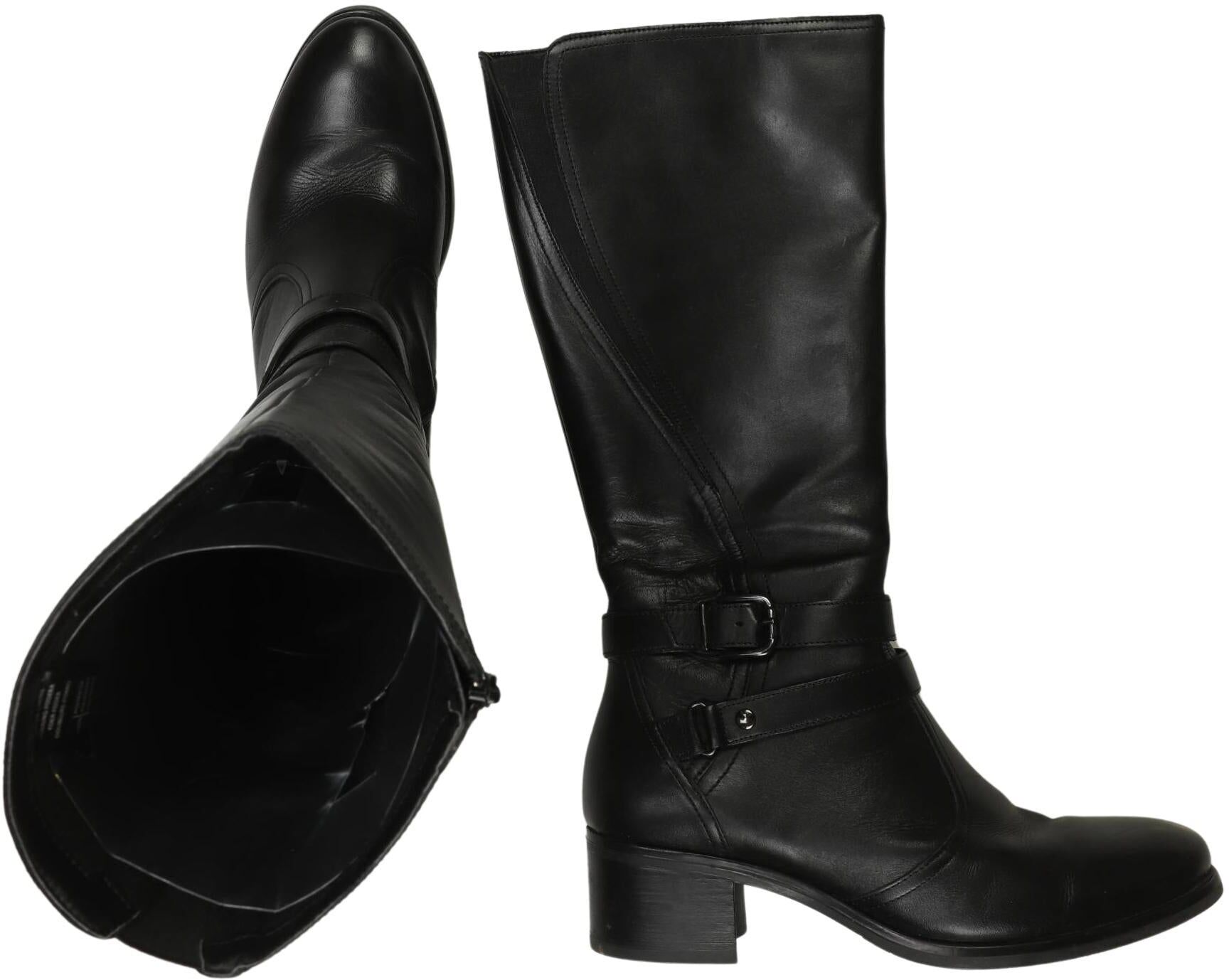 5th Avenue Damen Stiefel, Schwarz, Gr. EU 41, Leder - Second Hand