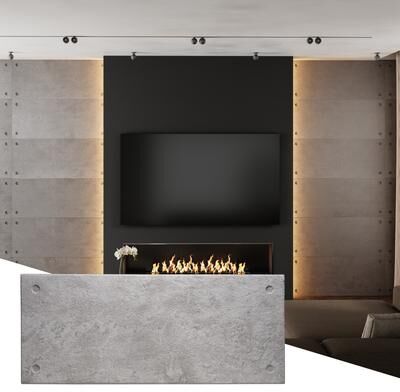 Wall!Supply UltraLight HD Printed 3D EPS Foam Panels, Set of 4 Panels (25.83 sq. ft.)