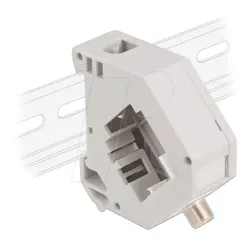 DELOCK 87160 - Keystone F Buchse > Buchse, mit Hutschienenadapter