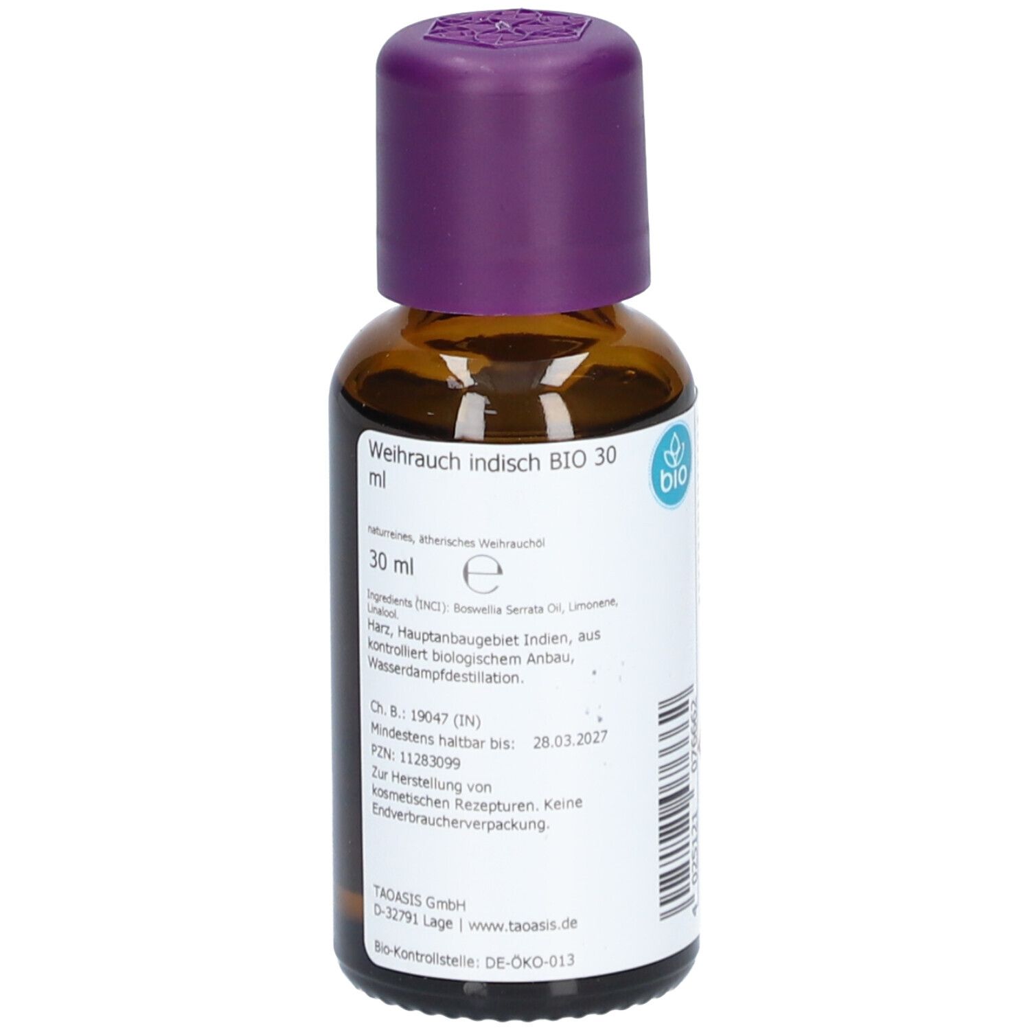 Weihrauch ÖL indisch Bio 30 ml Ätherisches Öl