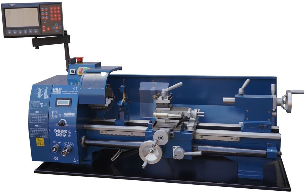 HBM Metalldrehbank 250 x 550 DRO Vario