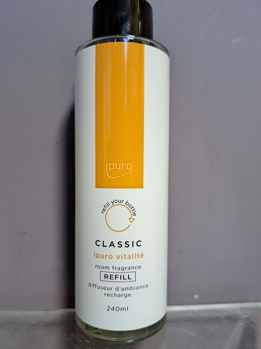 Puro Vitalite Navulling Geurstokjes - Rozemarijn, Gember, Cederhout en Patchouli - 240 ml