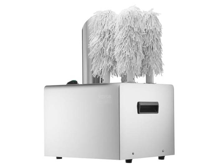 VEVOR Sécheuse et polisseuse électrique commerciale\, polisseuse à champagne\, tasses à bière\, bar\, séchage et polissage des verres avec 5 brosses 330 tasses/heure