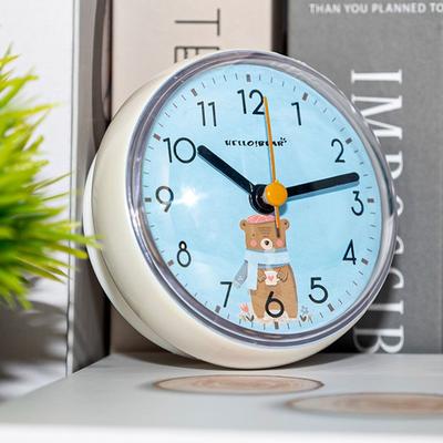 Discount Dollar Deals Mini Sucker Wall Clock, Waterproof Bathroom Clock, Anti Fog Quartz Clock For Kitchen Toilet Table 1