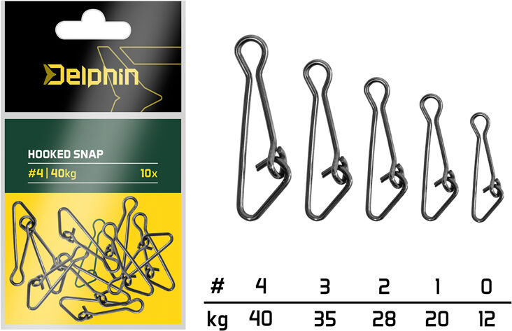 Delphin Agrafe rapide / par 10 #3/35kg Gray, Gold, Silver #3/35kg