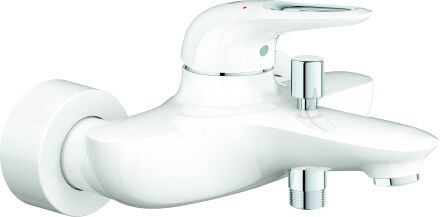 Grohe mitigeur Eurostyle 33591LS3 blanc lune, apparent, poignée à levier en métal ouvert