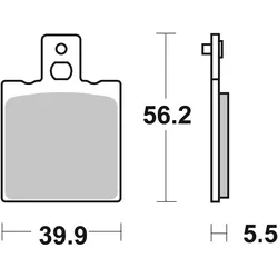 SBS Bremsbelag 583HF Street Ceramic