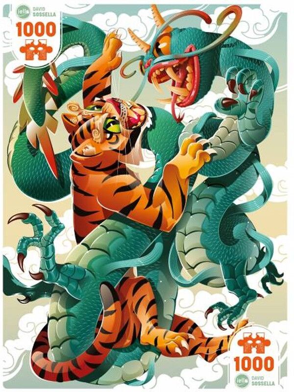 iello Puzzle Universe 1000 pcs - The Tiger & The Dragon