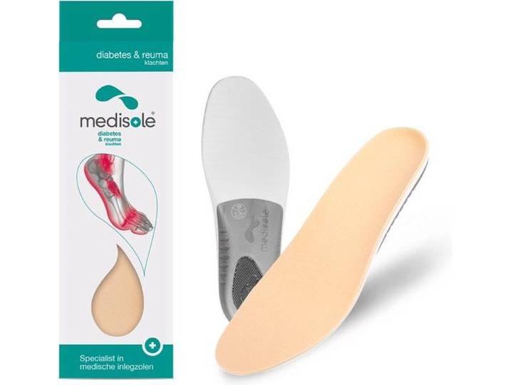 Medisol® Medische Inlegzolen - Diabetes & Reuma ondersteuning - Beige - Schoenmaat 42
