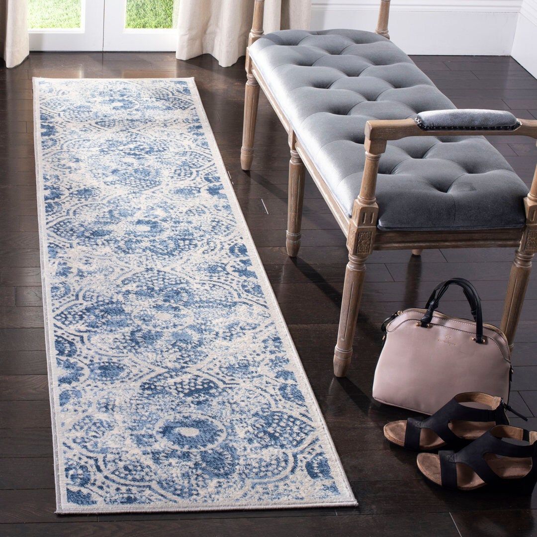 Latitude Vive Anniston Geometric Area Rug Cream Runner 61 x 244 cm
