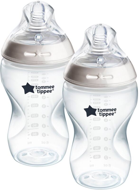 Tommee Tippee Natural Start Anti-Colic selbststerilisierende Babyflasche Medium Flow 3 m+ 2x340 ml