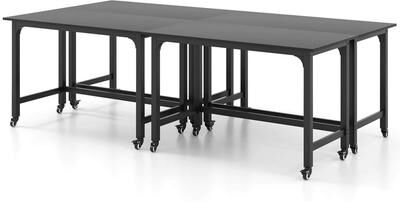 1/2/4PCS Conference Table Rolling Seminar Table Meeting Study Desk