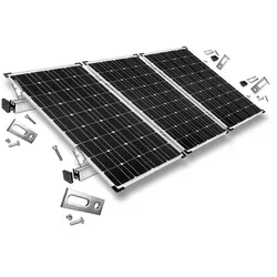 Befestigungskit mit Stockschrauben für Schrägdachmontage 3 Solarpanels Rahmenhöhe 30mm