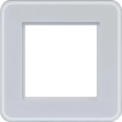 Hager LED-Rahmen 1fach C.8 Glas lichtweiß matt