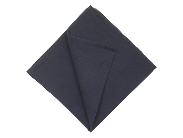 Serviette Lindau, Atelier Pfister, nachtblau, Leinen