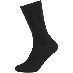 camano Soft Baumwoll Crew Socken Herren 9999 - black 41-46