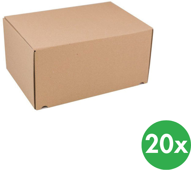 B2B Partner Standardisierte Schachteln für Druckschriften A4, 305 x 215 x 150 mm, 20 Stk.