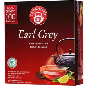 Teekanne Tee Earl Grey, Schwarzer Tee mit Bergamottenaroma, 175 g, 100 Beutel