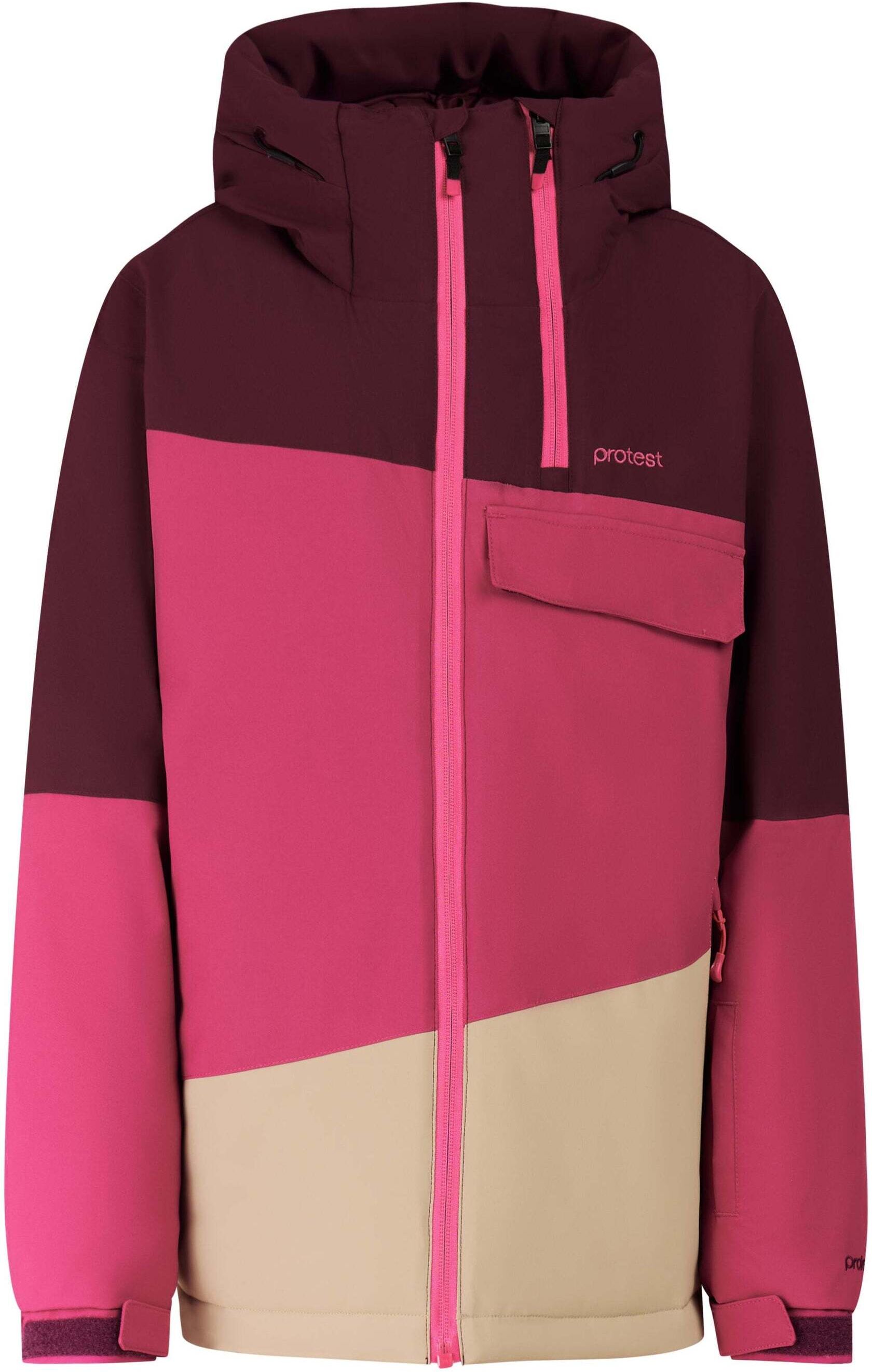 Skijacke PROTEST "Skijacke PRTMarlene", Kinder, Gr. 128, pink (current lila), Obermaterial: 100% Polyester PES., Jacken Skijacke current lila 128