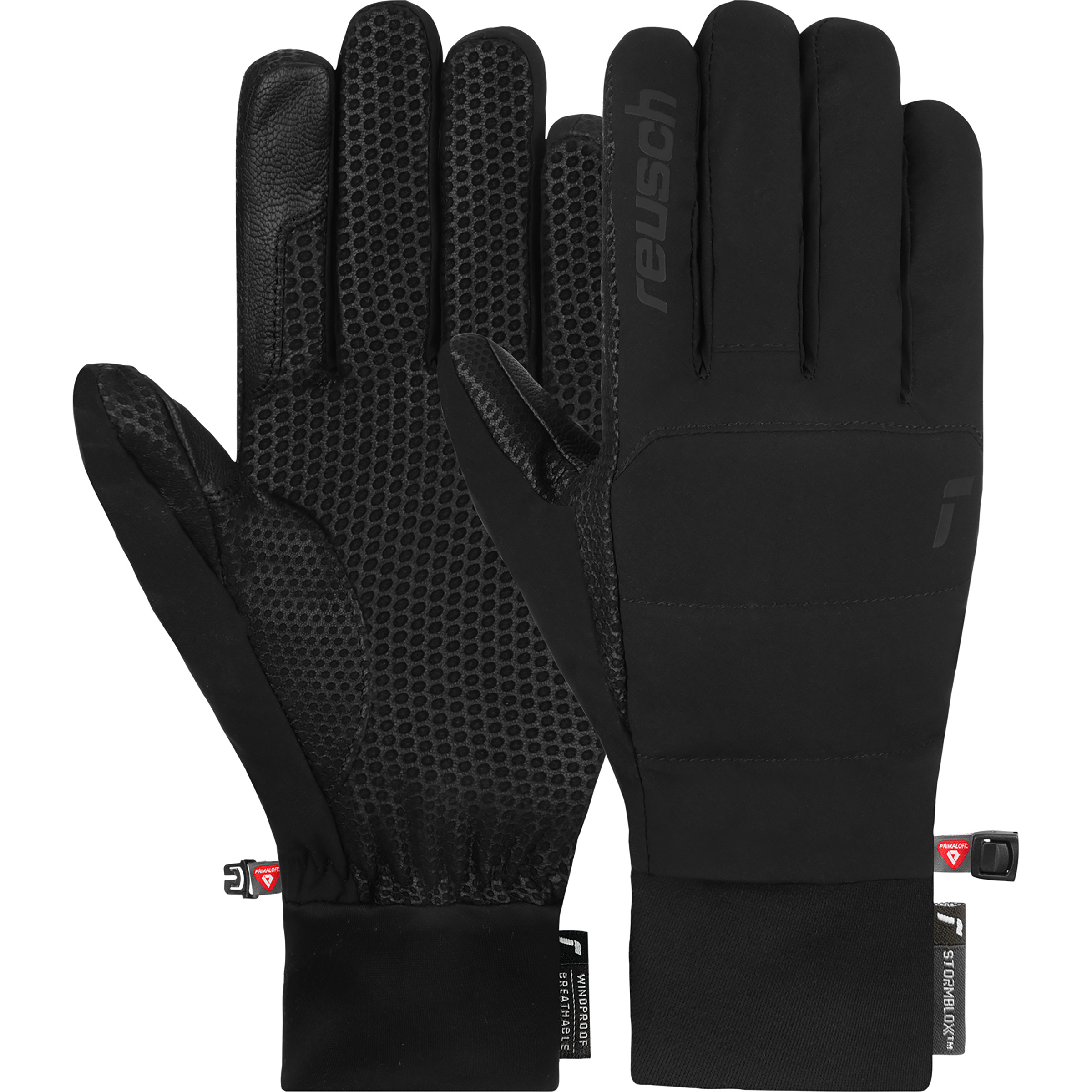 Reusch Kavik Touch-Tec Stormbloxx Skihandschuhe schwarz Größe 7.5 Trekking Primaloft
