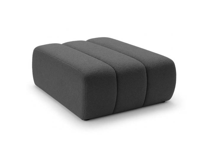 Sepro Meble Pouf Grau Aloo Gepolstert Boucle Lambi, 82x41x75 cm, Wohnzimmer, Sessel, Hocker & Hockerbänke, Poufs