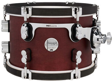 DW "PDP 12"x08" CC Tom Ox Blood" Oxblood mit Ebony Spannreifen