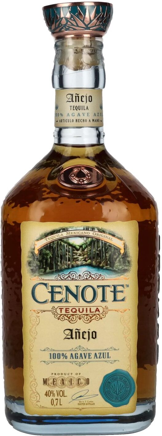 Cenote Tequila Añejo 100% Agave Azul 40% Vol. 0,7l