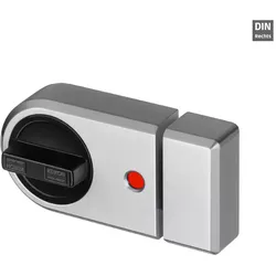 IKON Kastenriegelschloss Zusatzsicherung Kastenschloss 9131 Links, silbergrau