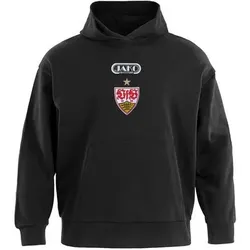 JAKO Unisex VfB Hooded Sweat Freizeit, Größe 3XL in Schwarz Schwarz