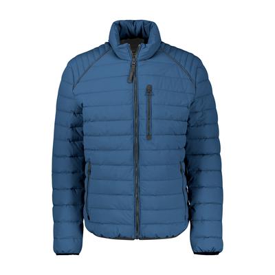 Blouson LERROS, Herren, Gr. L, storm blau, Web, Obermaterial: 100% Polyester, normal hüftbedeckend, elastischer Bund, Jacken Blouson, Light Weight mit Reißverschluss und Stehkragen