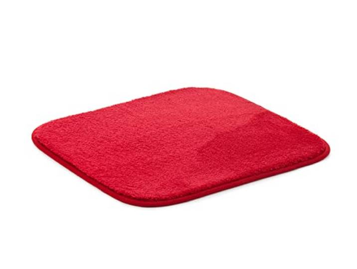 Gözze - Premium Rutschfester Badteppich, RIO, 100% Microfaser, 50 x 45 cm - Rot