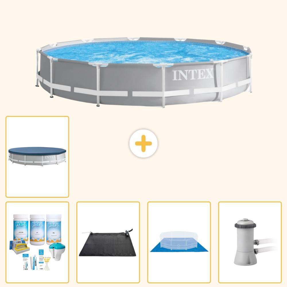 Prism Frame Pool Rund - 366x76 cm - 6-teilig S20520
