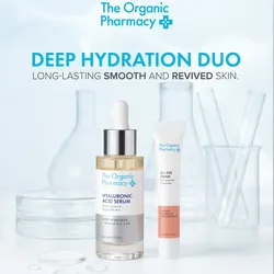 45ml The Organic Pharmacy Deep Hydration Duo Set (Serum 30ml + Cream 15ml)