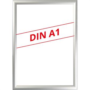 Update-Displays Klapprahmen 32 mm Profil, DIN A1, silber, Aluminium