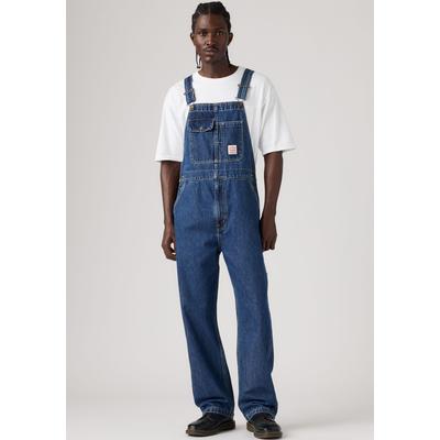 Overall LEVI'S "LOOSE OVERALLS", Herren, Gr. S, N-Gr, blau (get involved overall ml), Denim/Jeans, Obermaterial: 100% Baumwolle, loose fit lang, Overalls Overall, Denim-Latzhose