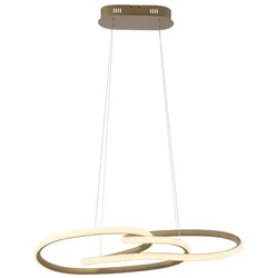 Paul Neuhaus, Pendelleuchte, LED Pendellampe TWIST dimmbar per Lichtschalter, warmweiss
