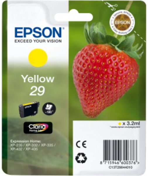 Epson 29 (C13T29844012) - Jaune - Cartouche d'encre Jaune